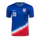 Stati Uniti Christian Pulisic #10 Maglia Gara Trasferta Repliche Copa America 2024